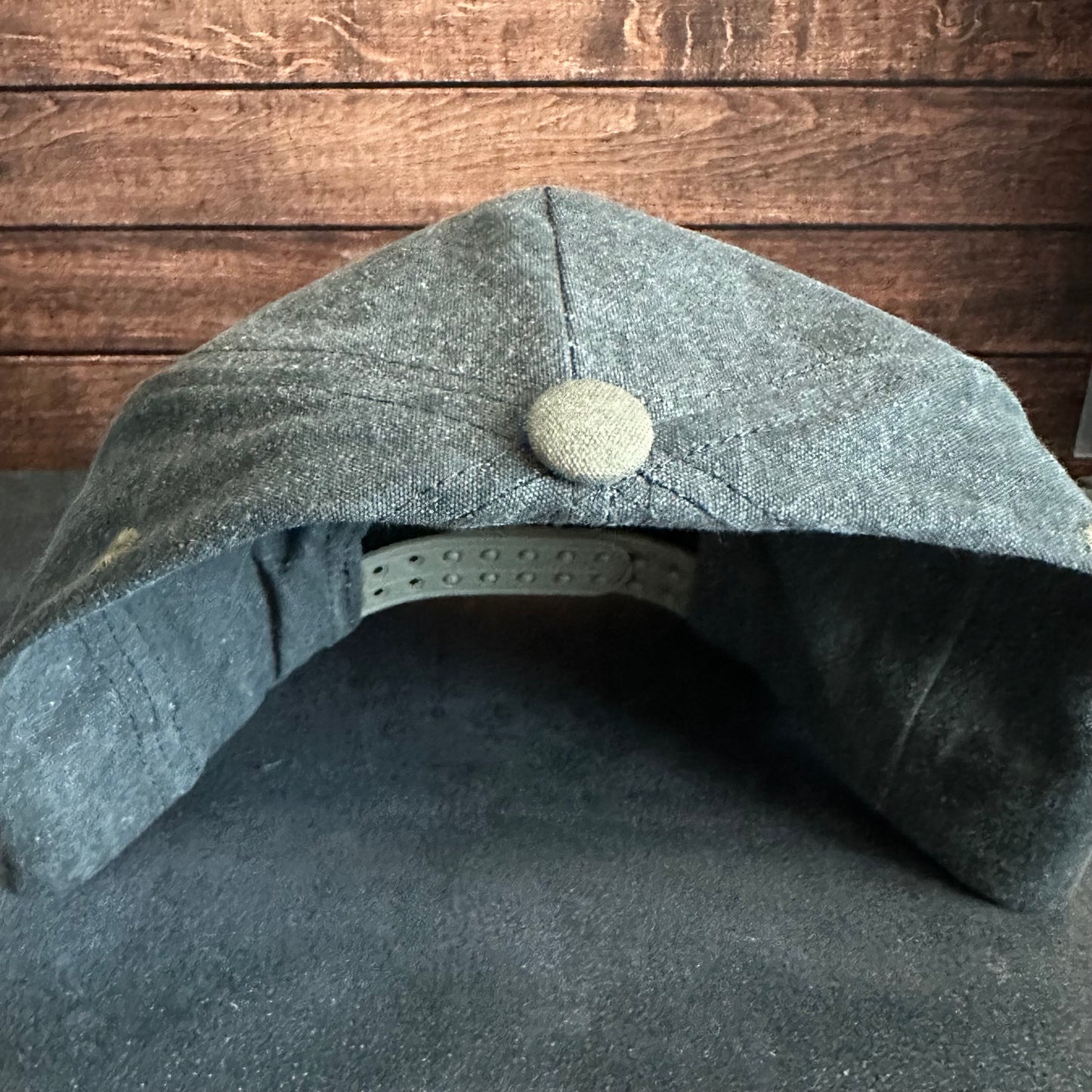 Vintage Style Stone Washed Out of Office Faded Canvas Snapback Trucker Hat