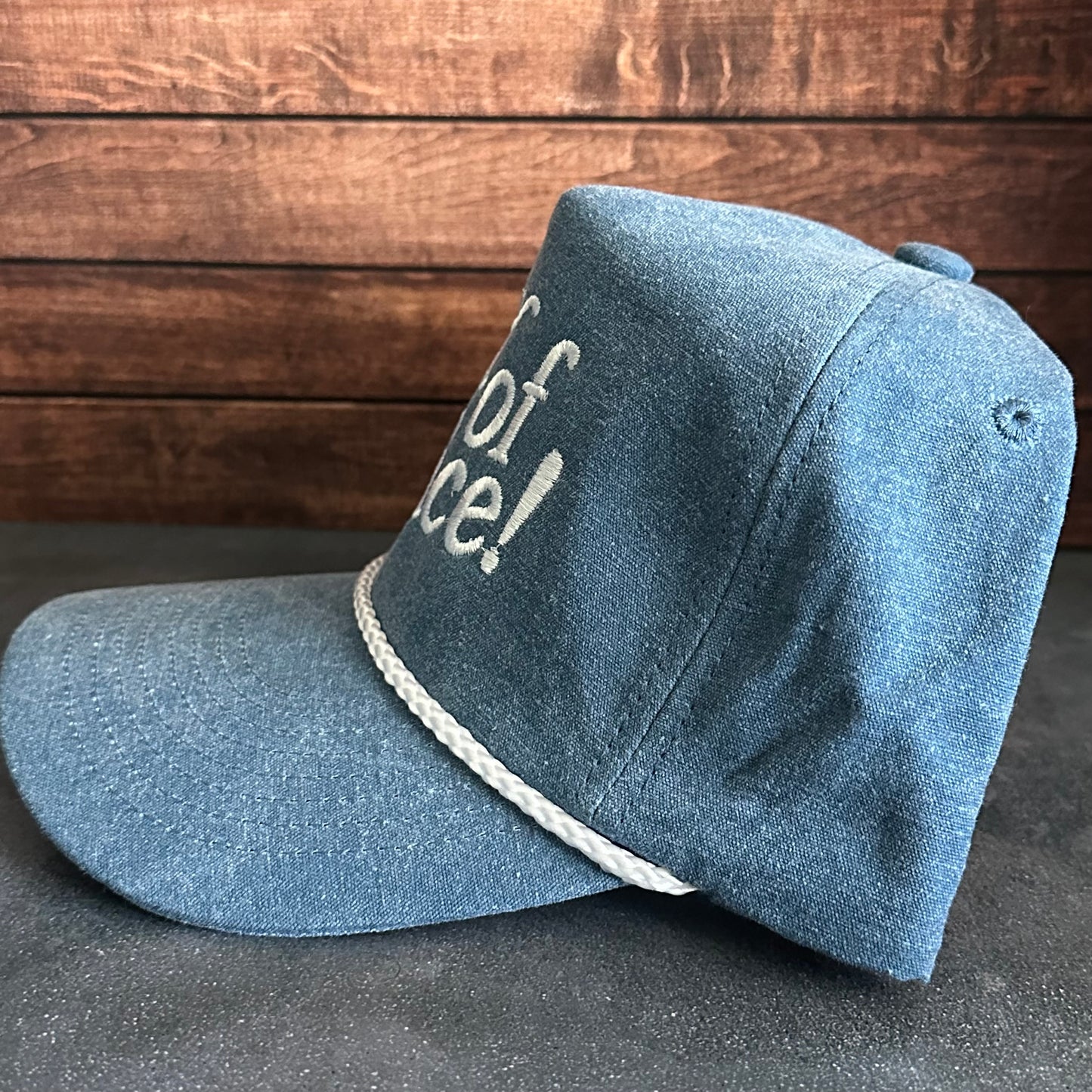 Vintage Style Out of Office Faded Canvas Snapback Trucker Hat