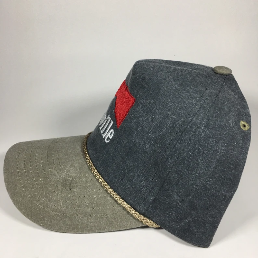 Vintage Style Nashville Stitched Faded Gray Trucker Hat Free Shipping