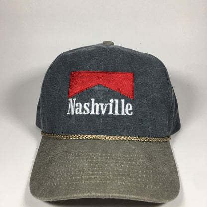 Vintage Style Nashville Stitched Faded Gray Trucker Hat Free Shipping