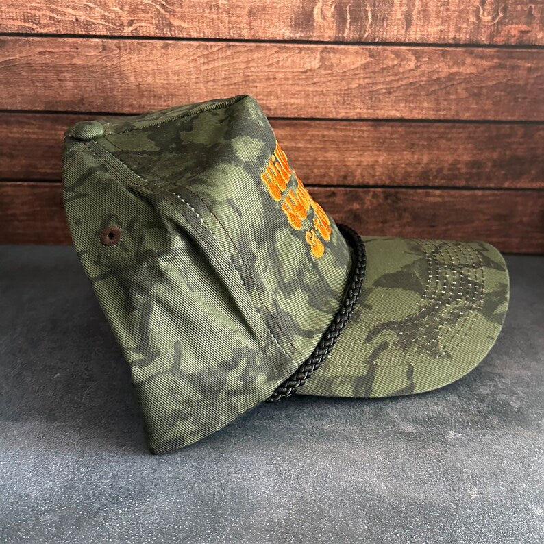 Vintage Style Willie Waylon and the Boys Embroidered Camouflage Canvas Snapback Trucker Rope Hat for Men and Women with Free Shipping