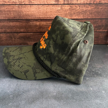 Vintage Style Willie Waylon and the Boys Embroidered Camouflage Canvas Snapback Trucker Rope Hat for Men and Women with Free Shipping