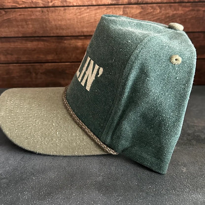 Vintage Style Darlin’ Faded Canvas Snapback Trucker Rope Hat