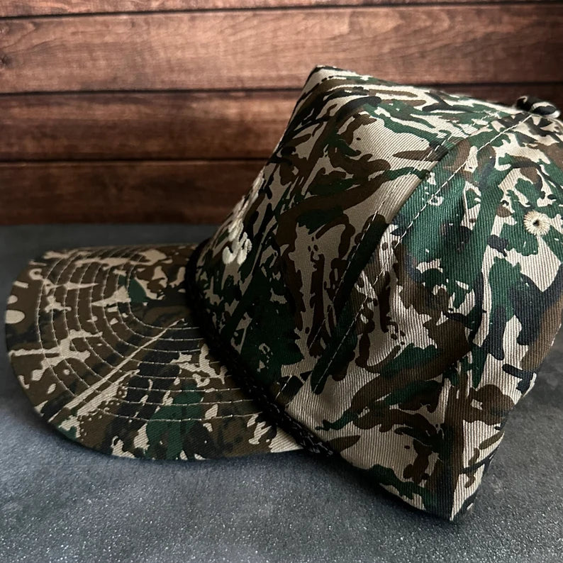 Vintage Style Willie Waylon and the Boys Embroidered Camouflage Canvas Snapback Trucker Rope Hat for Men and Women with Free Shipping