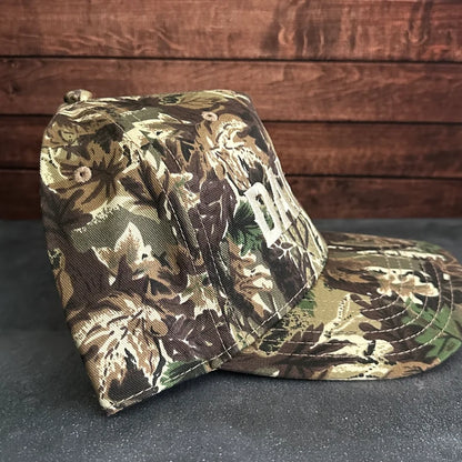 Vintage Style Darlin’ Embroidered Camouflage Canvas Snapback Trucker Rope Hat with Free Shipping